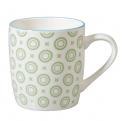 Japanese Mug Green Circles