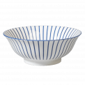 Japanese Salad Bowl Cobalt Sunburst