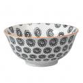 Large Japanese Bowl Black Flowers