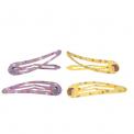 Set Of 4 Badger And Hedgehog Hair Clips