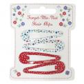 Set Of 4 Forget Me Not Hair Clips