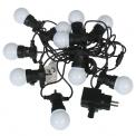 White Cafe Festoon Lights With European 2 Pin Plug