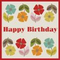 Mid Century Poppy Birthday Card