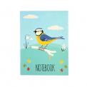 Blue Tit Design A6 Notebook