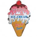 Homemade Ice Cream Metal Sign