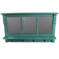 Vintage Mantle Shelf Mirror With Four Hooks