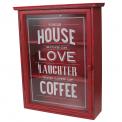 This House Runs On Love And Laughter Vintage Wooden Cabinet