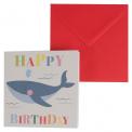 Blue Whale Birthday Card