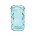 Set Of 6 Coloured Glass Tealight Holders