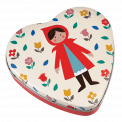 Heart Shaped Red Riding Hood Tin