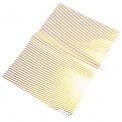 Gold Stripes Wrapping Paper (5 Sheets)