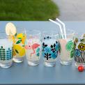 Tropical Palm Drinking Glass