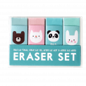 Miko And Friends Erasers (set Of 4)