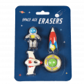Set Of 4 Space Age Erasers