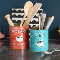 Salt And Pepper Storage Tins (set Of 2)