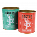 Cactus Storage Tins (set Of 2)