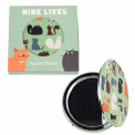 Nine Lives Pocket Mirror