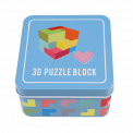 Wooden 3d Puzzle In A Tin