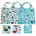 Foldable Shopper Bag In Assorted Animal Prints