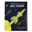 Space Age Glow In The Dark Wall Stickers (3 Sheets)