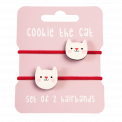 Cookie The Cat Hair Bands (set Of 2)