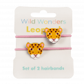 Wild Wonders Leopard Hair Bands (set Of 2)