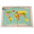 World Map Tea Towel