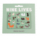 Nine Lives Fridge Magnet