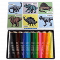 Prehistoric Land 36 Colouring Pencils In A Tin