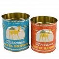 Moroccan Storage Tins (set Of 2)