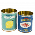 Lemons And Harissa Storage Tins (set Of 2)