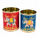 Masala And Javitri Storage Tins (set Of 2)