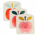 Vintage Apple Snack Bags (set Of 3)