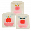 Vintage Apple Snack Bags (set Of 3)