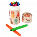 Colourful Creatures Silky Crayons (set Of 12)