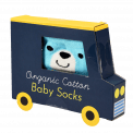 Blue Bear baby socks (one pair) box front side