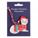 White Cat Christmas Decoration