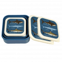 Sharks snack boxes (set of 3) nested