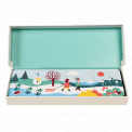 Puzzle with winter scene in box
