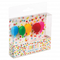 Balloon Party Candles (pack Of 5)