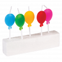 Balloon Party Candles (pack Of 5)