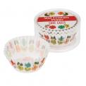 50 Mid Century Poppy Cake Cases