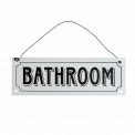 Bathroom Metal Sign.