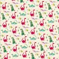 Green Dinosaur Wrapping Paper (5 Sheets)