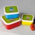 Set Of 3 Football Snack Boxes