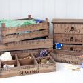Rustic Craft Sewing Box