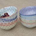 Japanese Blossom Bowl Blue Aztec