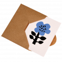Small Astrid Flower Card