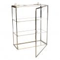 Brass Display Cabinet In Silver