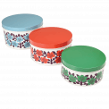 Astrid Flower Round Tins (set Of 3)